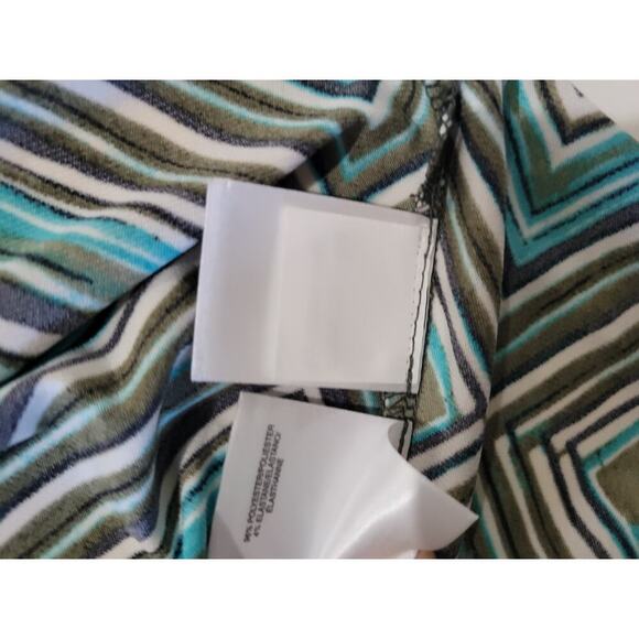 Jones Studio Separates Women's Sleeveless Geometric Career Blouse - Large - Picture 5 of 7